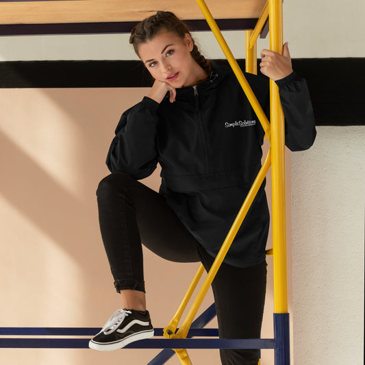Embroidered "Simple Solutions Psychotherapy" Champion Packable Jacket
