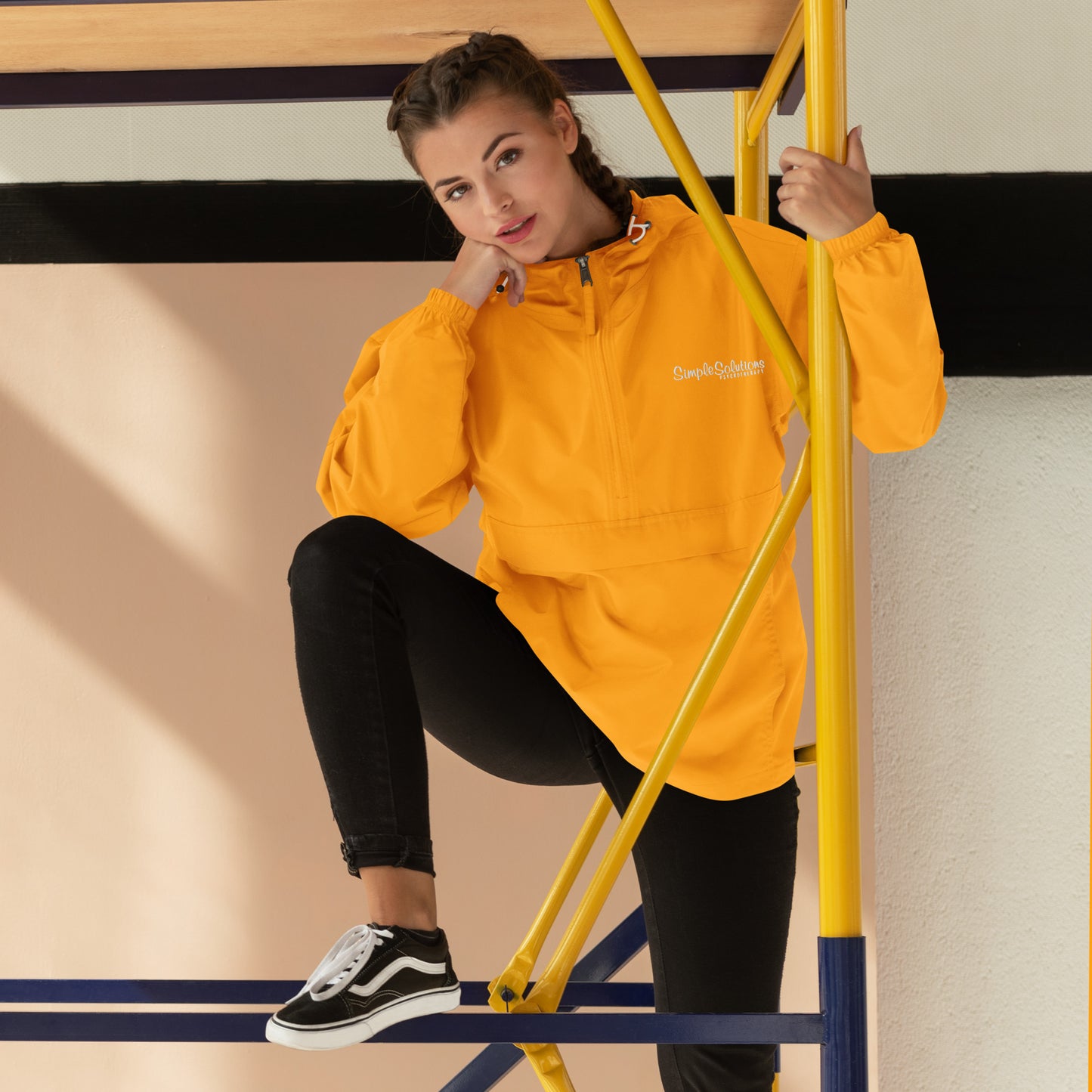 Embroidered "Simple Solutions Psychotherapy" Champion Packable Jacket