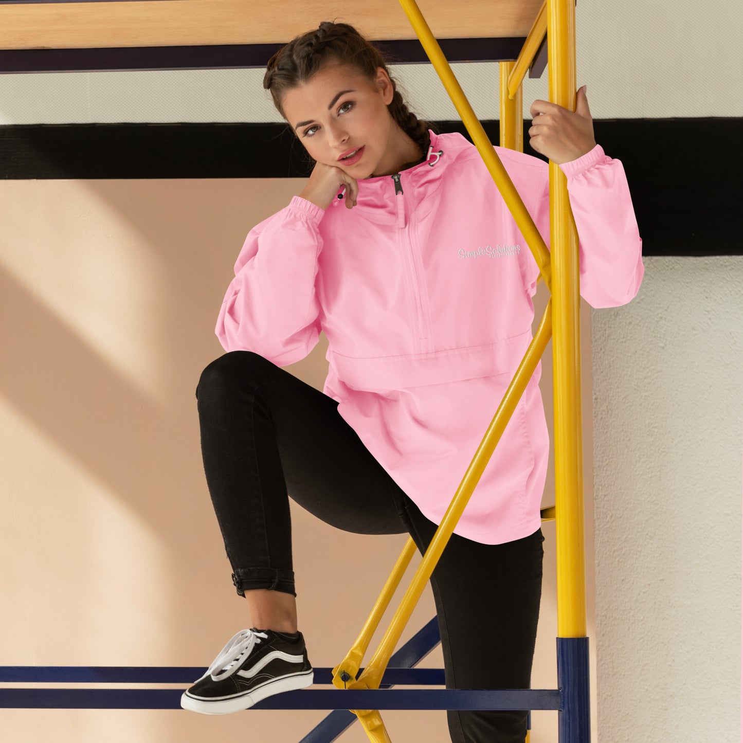 Embroidered "Simple Solutions Psychotherapy" Champion Packable Jacket