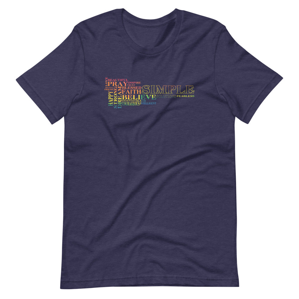Words Short-sleeve unisex t-shirt